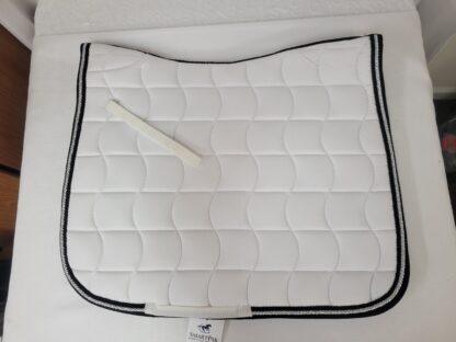 SmartPak Dressage Pad White with black/silver trim - New, with tags! - Image 2