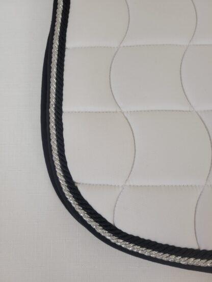 SmartPak Dressage Pad White with black/silver trim - New, with tags! - Image 4