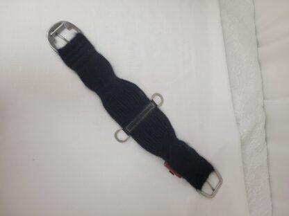 Classic Equine 27 Strand Mohair Roper Cinch with Roller Buckle- 28" Black - EUC - Image 3