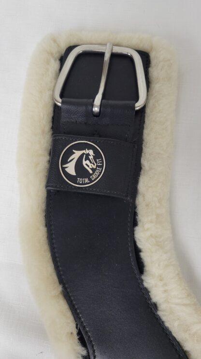 Total Saddle Fit Shoulder Relief Western Cinch, Black, wool fleece,  30" EUC - Image 9