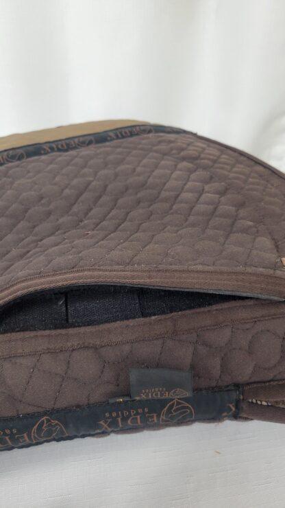 Edix Sheepskin Western Treeless Saddle Pad with shims - brown - L - Image 5