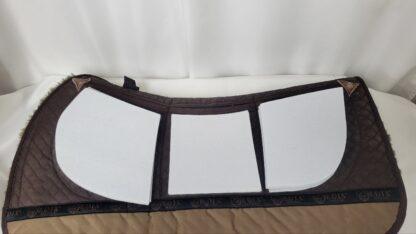 Edix Sheepskin Western Treeless Saddle Pad with shims - brown - L - Image 4