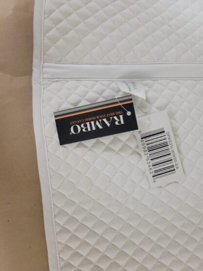 Horseware White Dressage Saddle Pad Rambo Handy Pad heavy cotton pad - New, with tags! - Image 4
