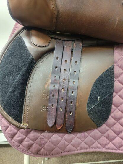 Duett Companion 2 Foxhunter A/P Trail English Saddle - 34 (wide), 17.5" seat, brown leather - Image 9