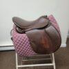 Duett Companion 2 Foxhunter A/P Trail English Saddle - 34 (wide), 17.5" seat, brown leather - Image 6