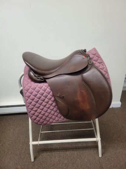 Duett Companion 2 Foxhunter A/P Trail English Saddle - 34 (wide), 17.5" seat, brown leather - Image 6