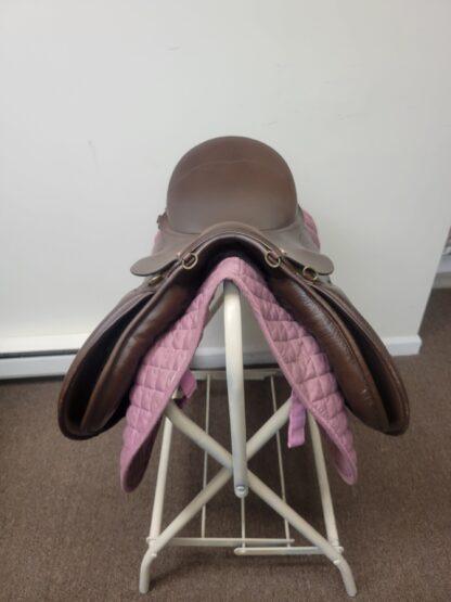 Duett Companion 2 Foxhunter A/P Trail English Saddle - 34 (wide), 17.5" seat, brown leather - Image 3