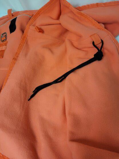 Horze Fleece Cooler, sz 75, orangey coral color, with silver piping,  EUC - Image 5