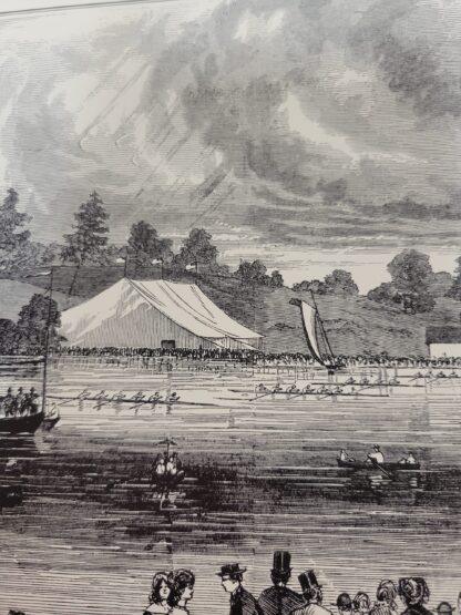 College Regatta on Lake Quinsigamond 1861 - Image 4