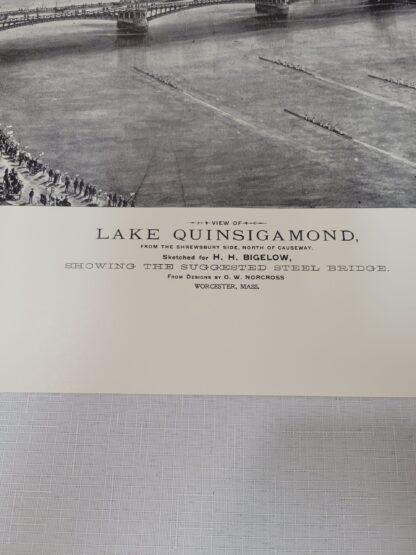 Suggested Steel Bridge at Lake Quinsigamond 1898 - Image 2