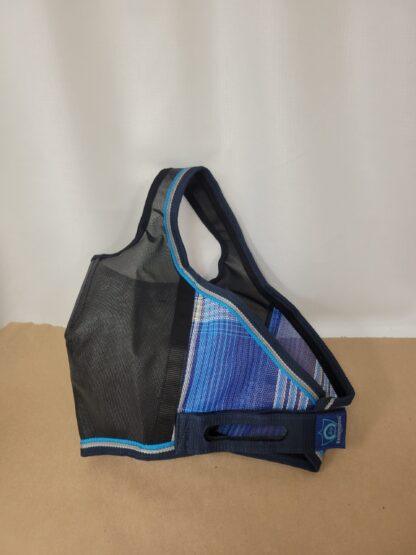 Kensington UViator Horse Size Fly Mask — Blue Plaid Catchmask - no ears - Image 2