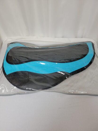 PRI Platinum Faux Suede Barrel Saddle Pad -Turquoise Blue - Image 5