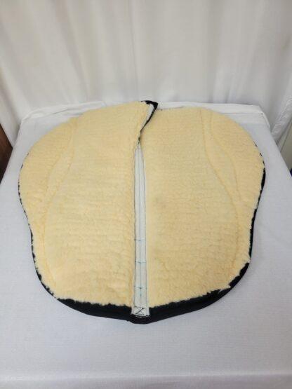 PRI Platinum Faux Suede Barrel Saddle Pad -Turquoise Blue - Image 3