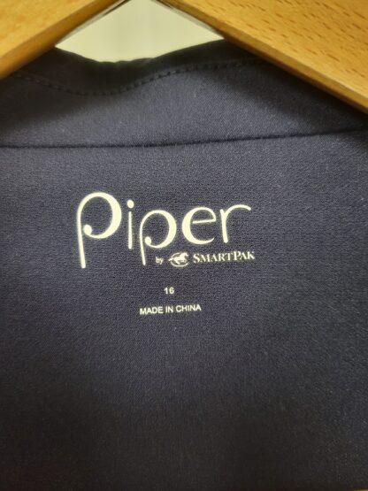 SmartPak Piper Softshell Show Coat, Navy Blue, sz 16 - Image 2