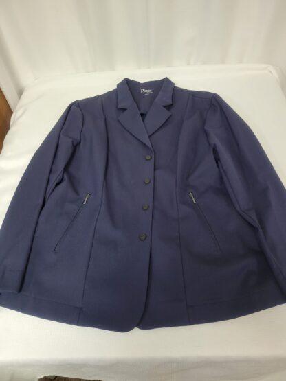 SmartPak Piper Softshell Show Coat, Navy Blue, sz 16 - Image 9