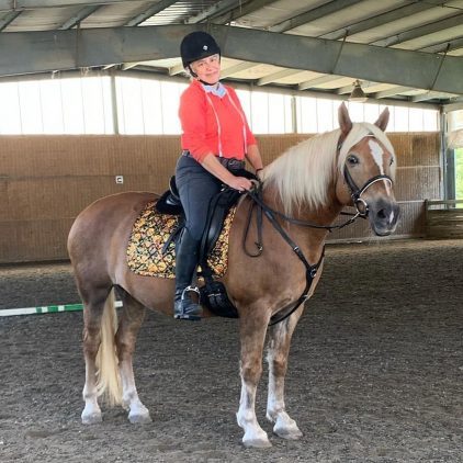 Anita, riding Nellie Sue