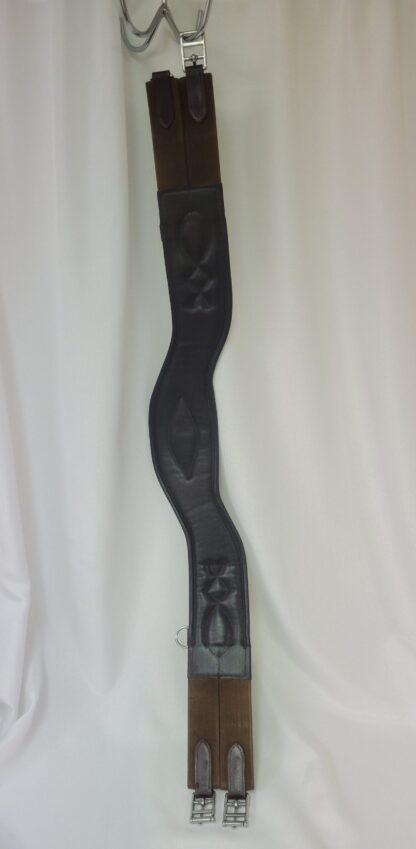 Total Saddle Fit Shoulder Relief English Jump & AP Girth - Brown Leather 48 in - Image 3