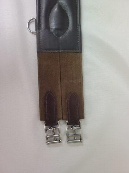 Total Saddle Fit Shoulder Relief English Jump & AP Girth - Brown Leather 48 in - Image 7